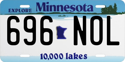 MN license plate 696NOL