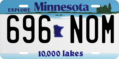 MN license plate 696NOM
