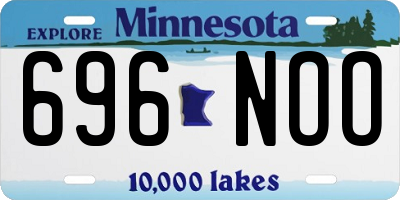 MN license plate 696NOO