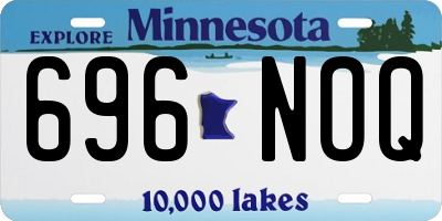 MN license plate 696NOQ