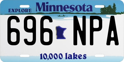 MN license plate 696NPA