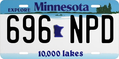 MN license plate 696NPD