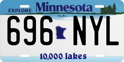MN license plate 696NYL