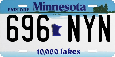MN license plate 696NYN
