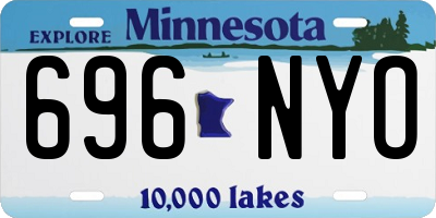 MN license plate 696NYO