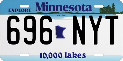 MN license plate 696NYT