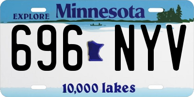 MN license plate 696NYV
