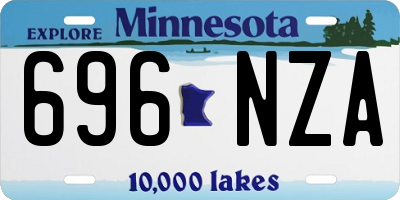 MN license plate 696NZA