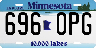 MN license plate 696OPG
