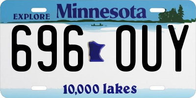 MN license plate 696OUY