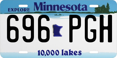 MN license plate 696PGH