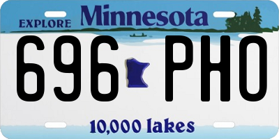 MN license plate 696PHO