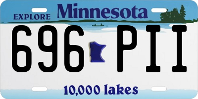 MN license plate 696PII