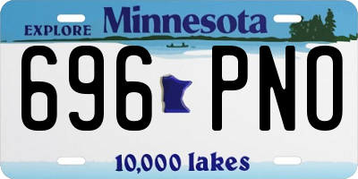 MN license plate 696PNO