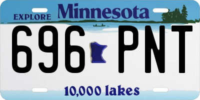 MN license plate 696PNT