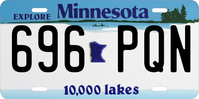 MN license plate 696PQN