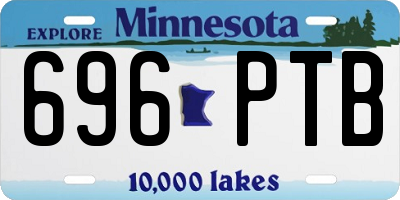 MN license plate 696PTB