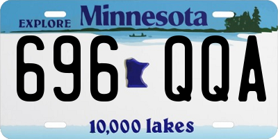 MN license plate 696QQA
