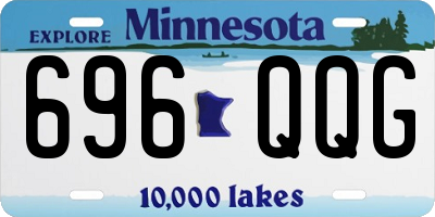 MN license plate 696QQG