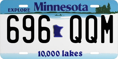 MN license plate 696QQM