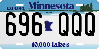 MN license plate 696QQQ