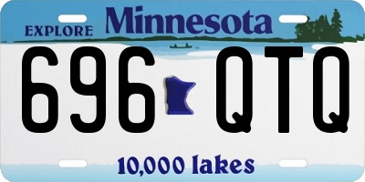 MN license plate 696QTQ