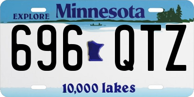 MN license plate 696QTZ