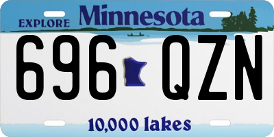 MN license plate 696QZN