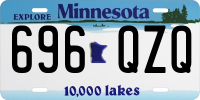 MN license plate 696QZQ