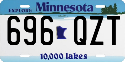 MN license plate 696QZT