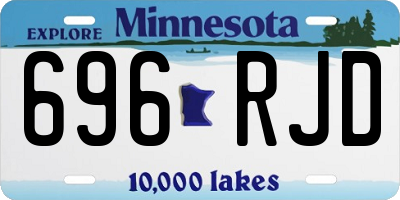 MN license plate 696RJD