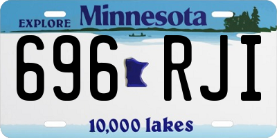 MN license plate 696RJI