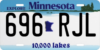 MN license plate 696RJL