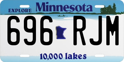 MN license plate 696RJM