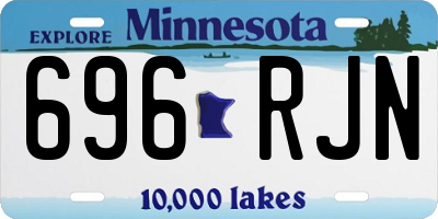 MN license plate 696RJN