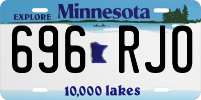 MN license plate 696RJO