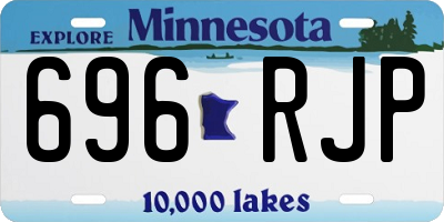MN license plate 696RJP