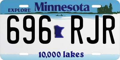 MN license plate 696RJR