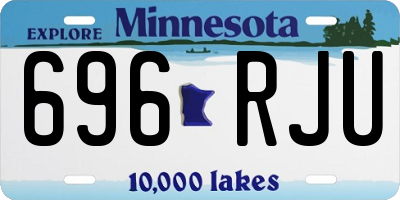 MN license plate 696RJU