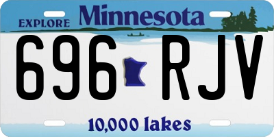 MN license plate 696RJV