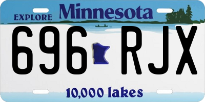 MN license plate 696RJX
