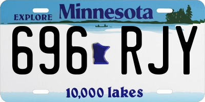 MN license plate 696RJY