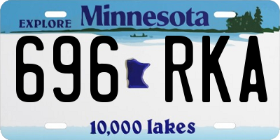 MN license plate 696RKA