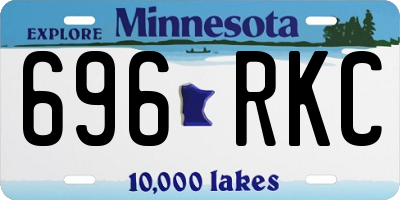 MN license plate 696RKC