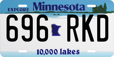 MN license plate 696RKD