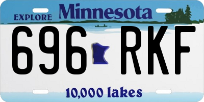 MN license plate 696RKF