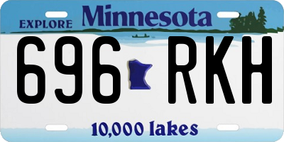 MN license plate 696RKH