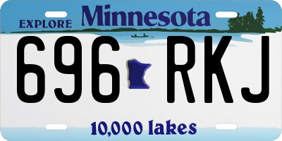 MN license plate 696RKJ