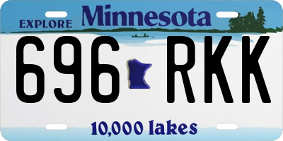 MN license plate 696RKK