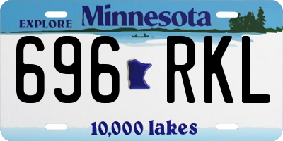 MN license plate 696RKL